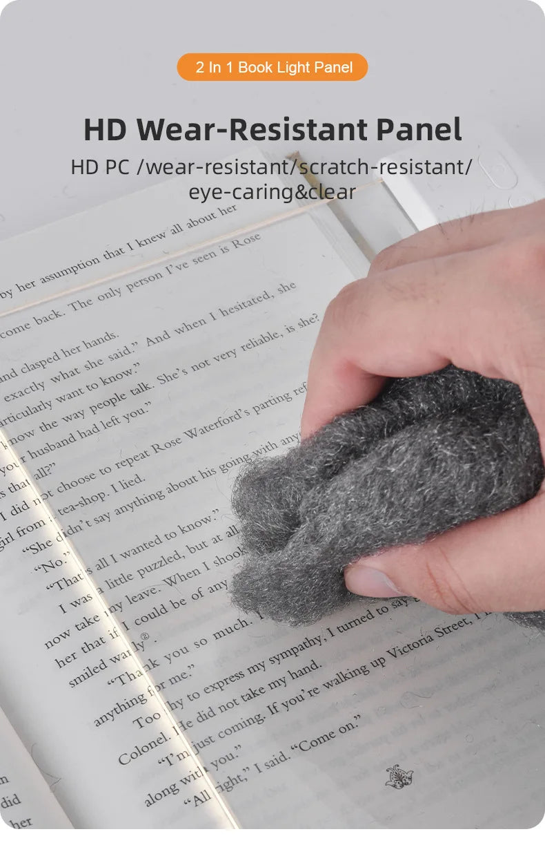 Flat LED Page Reading Light